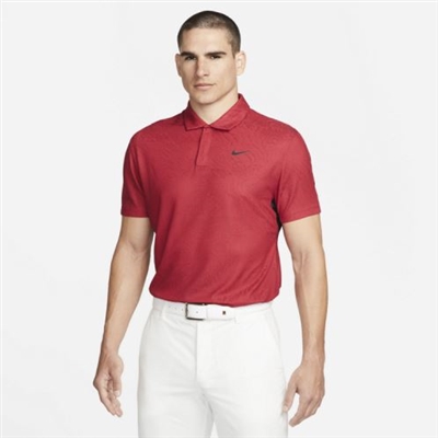 Nike Menâ€™s Dri-Fit ADV Tiger Woods Pattern Polo, Red